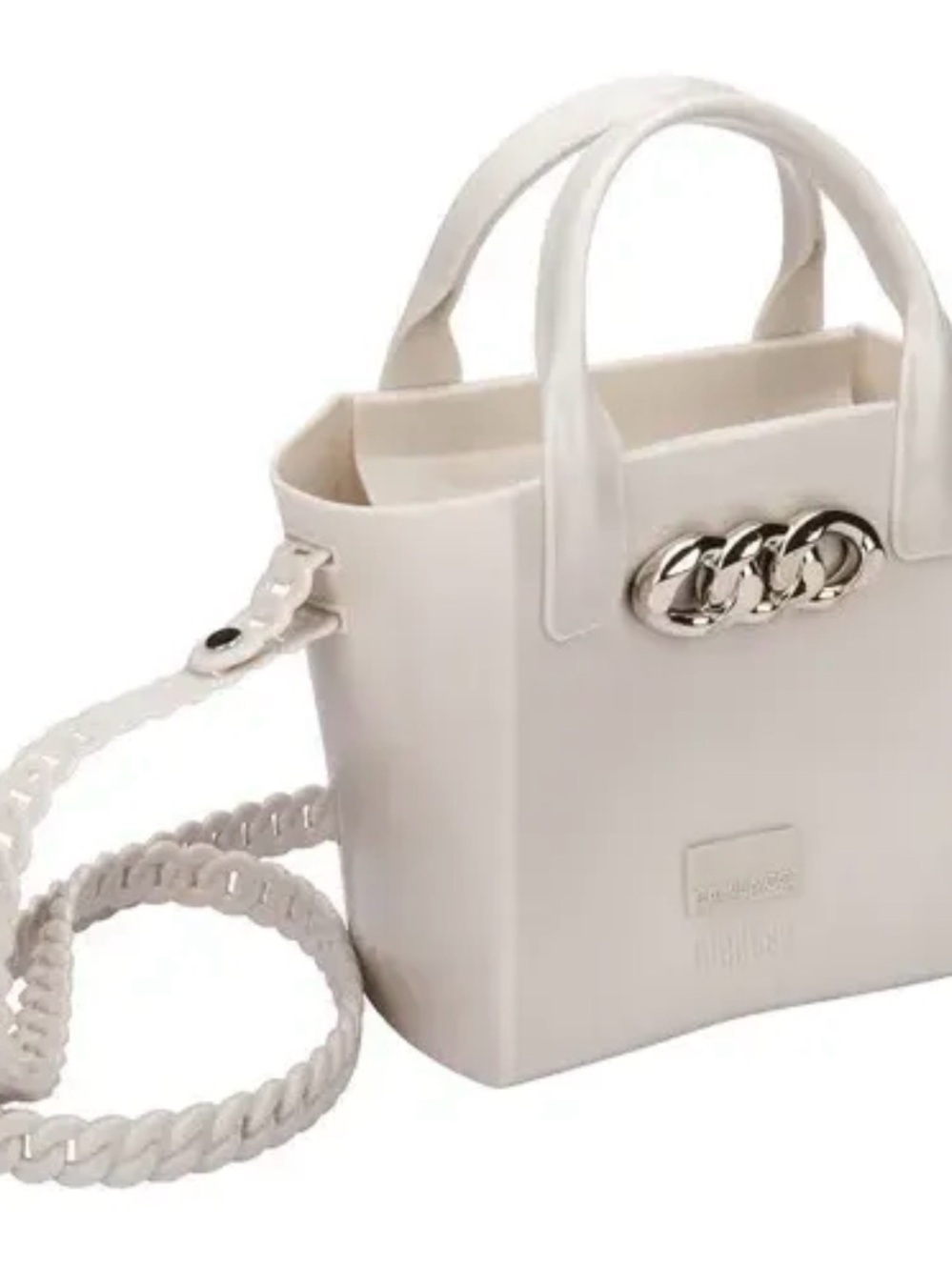 Melissa Camila C Cream Structured Tote Bag